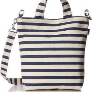 BAGGU Mini Duck Bag blue stripe Japanese exclusive